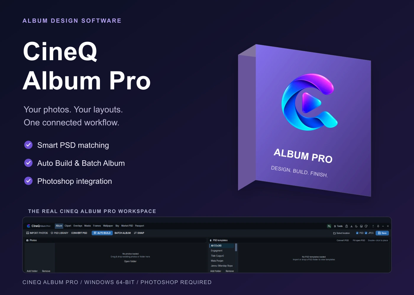 CineQ Album Pro professional album designing software