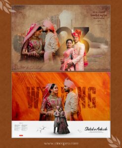 Wedding Album Cover PSD Templates Pack – 12x18 Editable Photoshop Designs