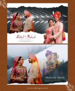 Wedding Album Cover PSD Templates Pack – 12x18 Editable Photoshop Designs