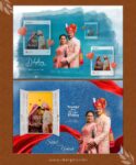 Wedding Album Cover PSD Templates Pack – 12x18 Editable Photoshop Designs