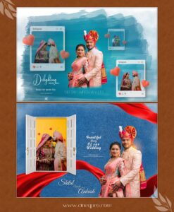 Wedding Album Cover PSD Templates Pack – 12x18 Editable Photoshop Designs