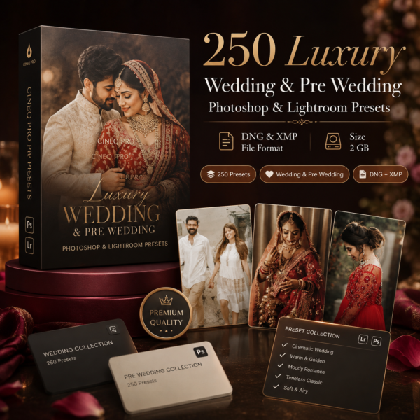 250 Luxury Wedding & Pre-Wedding Presets