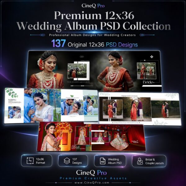 12x36 Wedding Album PSD - 137 PSD TEMPLATES