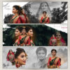 Wedding 12x36 PSD Template Pack – 10 Premium New Couple DM & Cover PSD Designs