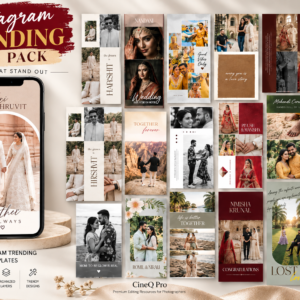 insta Stories PSD Templates Pack – Fully Editable Social Media Designs | CineQ Pro